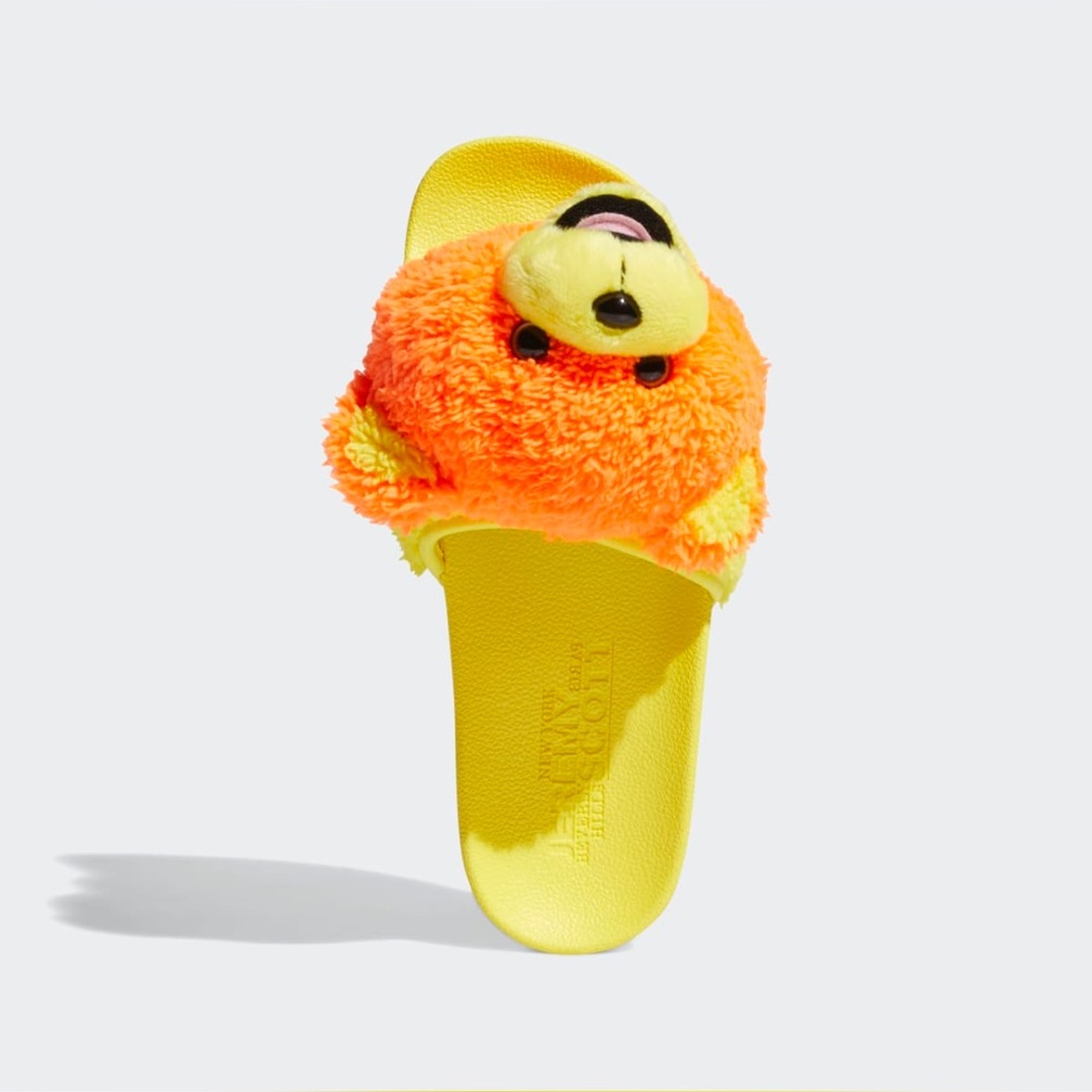 Jeremy Scott Adilette Teddy Slides - Picture 4 of 5